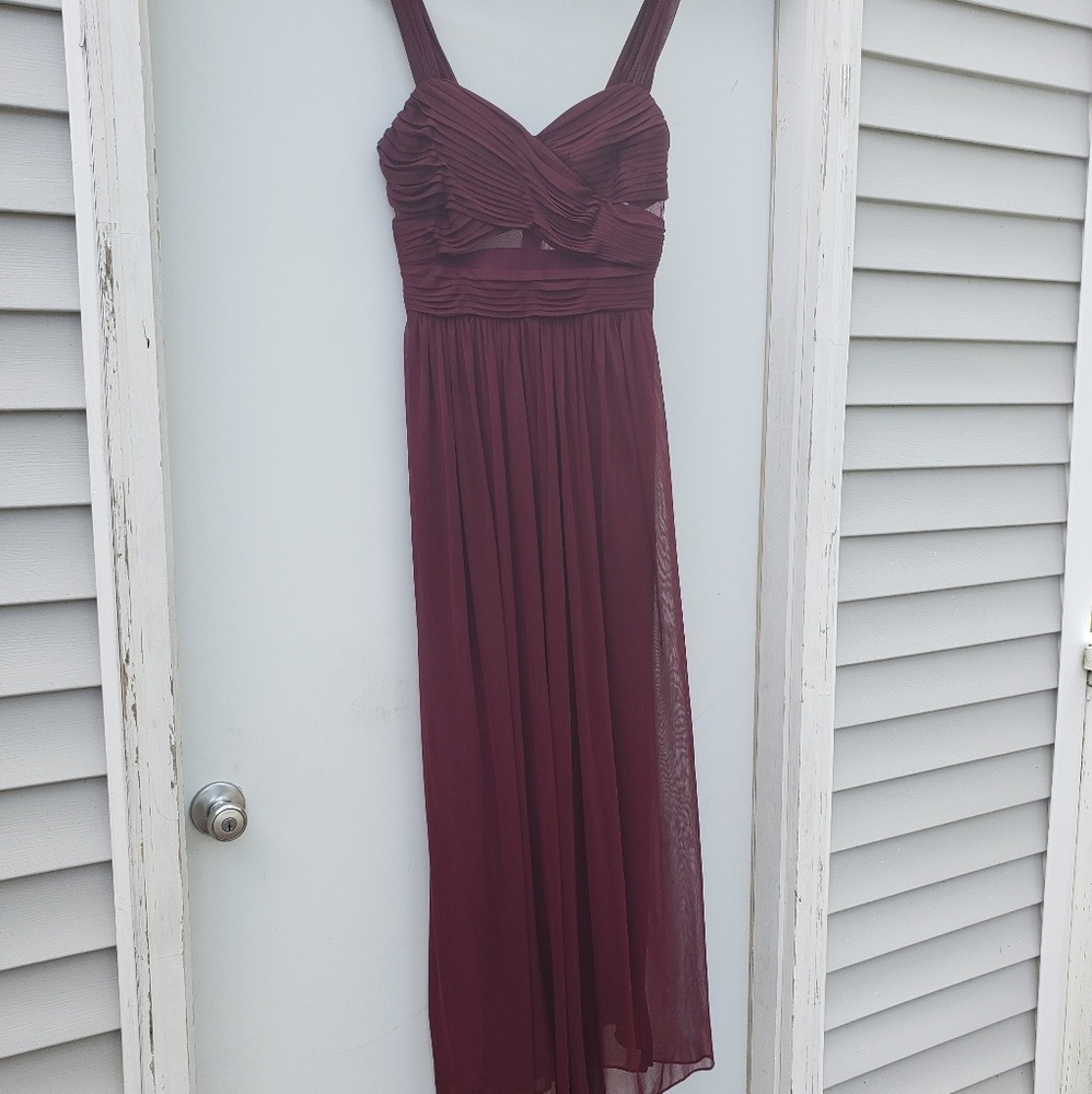 Birdy Grey long burgundy dress